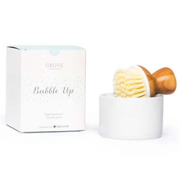 Grove Collaborative Other - Grove Co. Bubble Up Soap Dispenser and Dish Brush Set NEW!